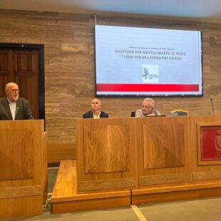 Together for Mental Health at Work – Convegno a Roma Relatori al convegno Together for Mental Health at Work, promosso da Edizioni Palinsesto e S3 Opus a Palazzo Valentini, Roma.